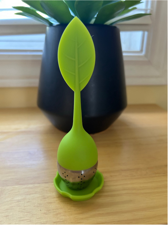 Unbranded Other - 🔥4 for $25 Tea Infuser Green Silver Kitchen Accessory Leaf Design